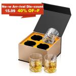 Old Fashioned Whiskey Glasses Set of 4