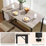 Industrial 3 Piece Pub Table and Bar Stools Set