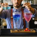 Tebery 4 Pack Black Rubber Bar Mats 12"x6