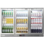 Stainless Steel Back Bar Cooler with 3 Doors