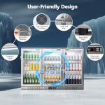 Stainless Steel Back Bar Cooler with 3 Doors