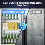 Stainless Steel Back Bar Cooler with 3 Doors