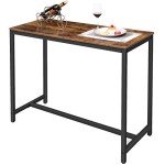 Rustic Brown Pub Table - 47.2” Counter Height