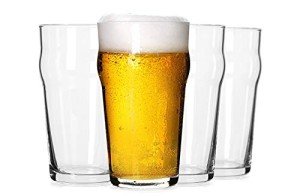 Set of 4 Classic 20oz British Beer Glasses