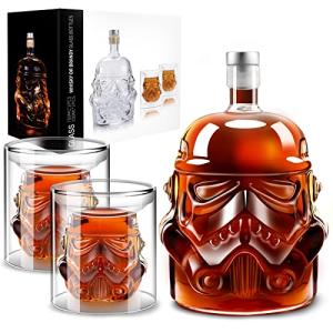 Whiskey Decanter Set with 2 Glasses - Perfect Gift