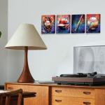 Baseball Canvas Wall Art for Man Caves
