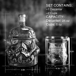 Whiskey Decanter Set with 2 Glasses - Perfect Gift
