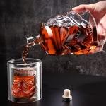 Whiskey Decanter Set with 2 Glasses - Perfect Gift