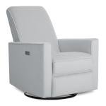 Plush Swivel Glider Recliner with USB Port