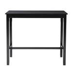 Black 42-Inch Bar Height Pub Table