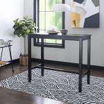 Black 42-Inch Bar Height Pub Table