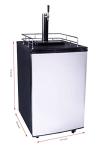 Stainless Steel 6.1 Cu Ft Kegerator Beer Fridge