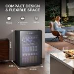 Kismile 4.5 Cu.ft Mini Fridge for Drinks