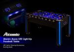 Blue Atomic Foosball Table with Illuminated Interior