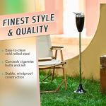 Adjustable Smokeless Floor Ashtray for Home & Patio
