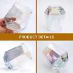 Iridescent Stemless Wine Glasses Set of 4