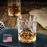 Old Barrel Whiskey Glasses with Ice Ball Molds