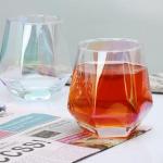 Iridescent Stemless Wine Glasses Set of 4