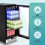 EUHOMY 15 Inch Beverage Cooler for Man Cave