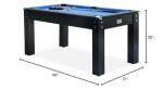 Bolton 5.5-Foot Black Billiard Pool Table