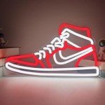 Dimmable Neon Shoe Signs for Man Cave Decor