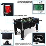 Sunnydaze 55-Inch Foosball Table with Drink Holders