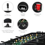 Sunnydaze 55-Inch Foosball Table with Drink Holders