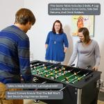 Sunnydaze 55-Inch Foosball Table with Drink Holders