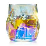 Colorful Twisted Whiskey Glasses Set of 2