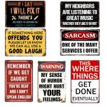 Funny Vintage Metal Garage Signs for Man Cave