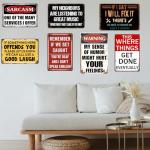 Funny Vintage Metal Garage Signs for Man Cave