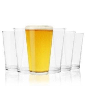 Set of 6 Professional Beer Pint Glasses