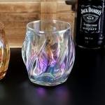 Colorful Twisted Whiskey Glasses Set of 2