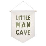 Little Man Cave Pennant Flag Wall Art