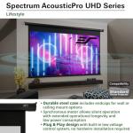 125-Inch Motorized Projector Screen for Man Cave