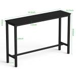 Mr IRONSTONE 53" Rectangular Bar Table – Sturdy and Stylish