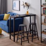 Mr IRONSTONE 53" Rectangular Bar Table – Sturdy and Stylish