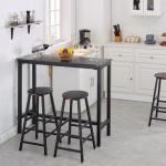 Mr IRONSTONE 53" Rectangular Bar Table – Sturdy and Stylish