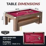 7-Foot Dining Pool Table with Ping Pong Top