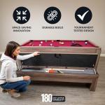 7-Foot Dining Pool Table with Ping Pong Top