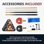 7-Foot Dining Pool Table with Ping Pong Top