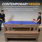 7-Foot Dining Pool Table with Ping Pong Top