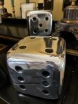 Silver Decorative Dice Set for Man Cave Decor