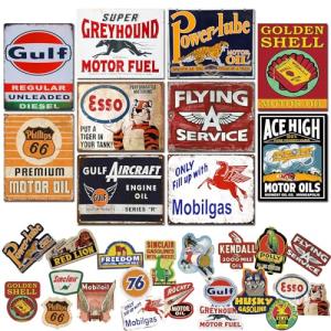 10 Vintage Garage Signs for Man Cave Decor