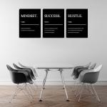 Motivational Canvas Art for Man Cave Decor