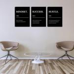 Motivational Canvas Art for Man Cave Decor