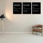 Motivational Canvas Art for Man Cave Decor