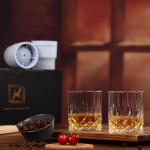 Whiskey Rocks Glass Set with Ice Ball Molds