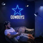 Football Team Neon Sign for Man Cave Decor