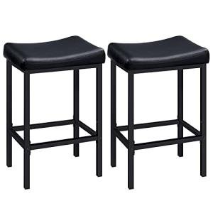 Set of 2 Saddle Bar Stools for Dining